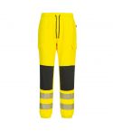 KX3 Workwear KX346 Yellow Slim Fit High Vis Flexi Work Jogger