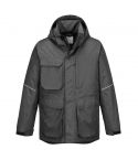 KX3 Workwear KX360 Grey Water Resistant Quilt Lined Parka Jacket