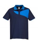 PW2 Workwear PW210 Navy Short Sleeve Cotton Comfort Polo Shirt