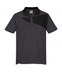 PW2 Workwear PW210 Zoom Grey Short Sleeve Cotton Comfort Polo Shirt