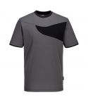 PW2 Workwear PW211 Zoom Grey Cotton Comfort Short Sleeve Tee Shirt