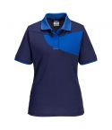 PW2 Workwear PW219 Navy Short Sleeve Womens Work Polo Shirt