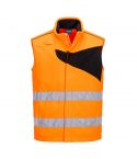 PW2 Workwear PW231 Orange High Visibility Work Fleece Bodywarmer