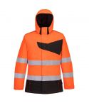 PW2 Workwear PW261 Orange Waterproof High Vis Winter Work Jacket