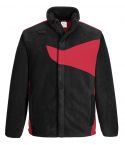 PW2 Workwear PW270 Black And Red Durable Fleece Work Jacket