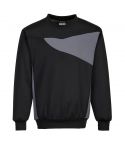 PW2 Workwear PW273 Black Crew Neck Knitted Fabric Sweatshirt