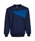 PW2 Workwear PW273 Navy Crew Neck Knitted Fabric Sweatshirt