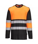 PW3 Workwear PW312 Orange High Vis Cotton Comfort Class 1 T Shirt