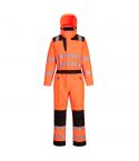 PW3 Workwear PW355 Orange Waterproof Front Zip High Vis Rain Coverall