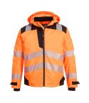 PW3 Workwear High Vis PW360 Orange Black Waterproof Extreme Work Jacket