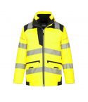 PW3 Workwear PW367 Yellow Waterproof High Vis 5 in 1 Breathable Jacket