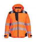 PW3 Workwear PW389 Orange Waterproof High Vis Womens Rain Jacket