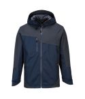 WX3 Workwear S602 Navy Grey Waterproof Hooded Shell Work Jacket