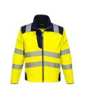 PW3 Workwear High Vis T402 Yellow Navy Water Repellent Softshell Jacket