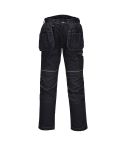 PW3 Workwear Black T602 Holster Pocket Stretch Kneepad Work Trousers