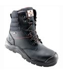 Unbreakable Tornado Waterproof S3 Side Zip Black Leather Safety Boots