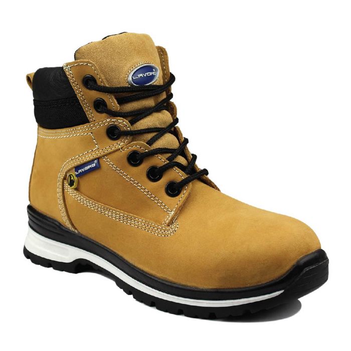 Lavoro E16 Honey Nubuck Water Resistant S3 HRO Mens Safety Work Boots