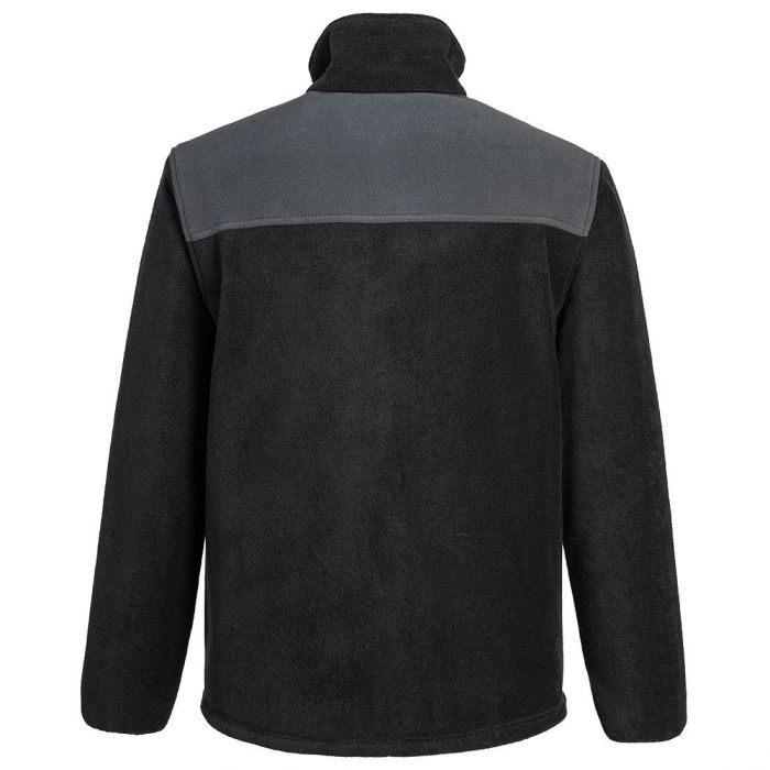 PW2 Workwear PW270 Black Contemporary Design Durable Fleece Work Jacket