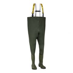 ELKA 170000B WIDE MODEL WATERPROOF NON SAFETY OLIVE GREEN CHEST WADERS