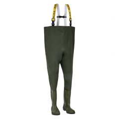 ELKA 170200B WIDE MODEL FULL S5 WATERPROOF OLIVE GREEN CHEST SAFETY WADERS