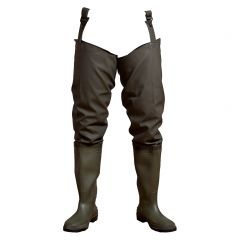 ELKA 172900 FULL S5 WATERPROOF OLIVE GREEN THIGH SAFETY WADERS