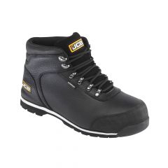 JCB 3CX Black Leather S3 Composite Toe Cap Waterproof Safety Hiker Boots