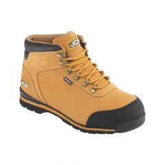 JCB 3CX Honey Leather S3 Composite Toe Cap Waterproof Safety Hiker Boots