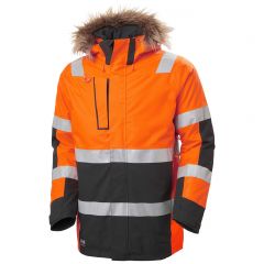 Helly Hansen 71393 Alna 2 Orange Ebony Hi Vis Waterproof Winter Parka