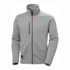 Helly Hansen Kensington Grey Full Zip Knitted Fleece Workwear Jacket