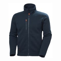 Helly Hansen Kensington Navy Full Zip Knitted Fleece Workwear Jacket