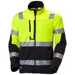 Helly Hansen 77230 Alna 4X Tech Yellow and Ebony Hi Vis Workwear Jacket