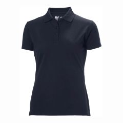 Helly Hansen Manchester Navy Cotton Short Sleeve Ladies Polo Shirt