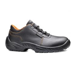 Base B0153 TERMINI WATER RESISTANT BLACK LEATHER SAFETY WORK SHOES