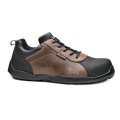 Base B0609 RAFTING BROWN LEATHER METAL FREE LIGHTWEIGHT SAFETY TRAINERS