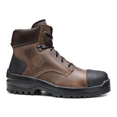 Base B0741 BISON TOP WATER RESISTANT BROWN LEATHER S3 SAFETY BOOTS