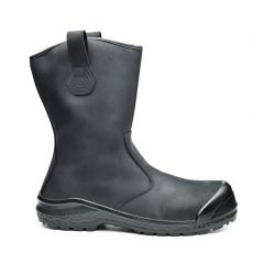 Base B0870C BE MIGHTY BLACK LEATHER METAL FREE SAFETY RIGGER BOOTS