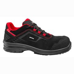 Base B0982A DIONE BLACK LEATHER METAL FREE LIGHTWEIGHT SAFETY TRAINERS