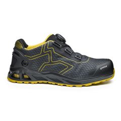 Base K Trek B1005 Black Yellow Boa QR Fastening S1P SRC Safety Trainers