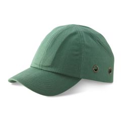 Safety Baseball Style Lightweight ABS Green Bump Cap with Ventalation