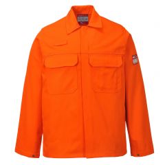 Portwest Bizweld BIZ2 Orange FR Stud Fastening Work Jacket