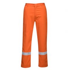 Portwest Bizweld BZ14 Orange Flame Resistant Bizweld Iona Trousers