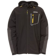 Caterpillar Capstone Stormblocker Hooded Black Softshell Work Jacket