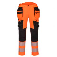 DX4 Workwear DX442 Orange High Vis Detachable Holster Pocket Trousers
