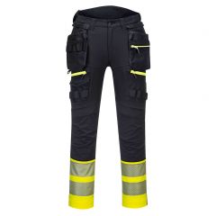 DX4 Workwear DX445 Yellow High Vis Detachable Holster Pocket Class 1 Trousers