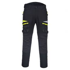 DX4 Workwear DX449 Black Slim Fit Stretch Fabric Work Trousers