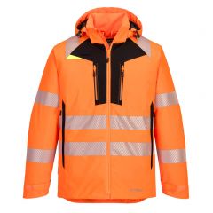 DX4 Workwear DX461 Orange Breathable Fabric High Vis Winter Jacket