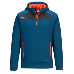 DX4 Workwear DX467 Blue Moisture Wicking Quarter Zip Hoodies