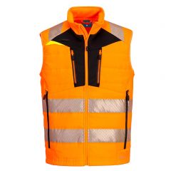 DX4 Workwear DX479 Orange High Vis Lightweight Softshell Bodywarmer