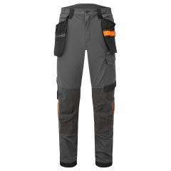 EV4 Workwear EV440 Metal Grey Kneepad Pocket Stretch Holster Work Trousers