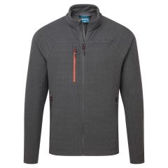 EV4 Workwear EV480 Grey Textured Zip Front EseeCool Work Fleece Jacket